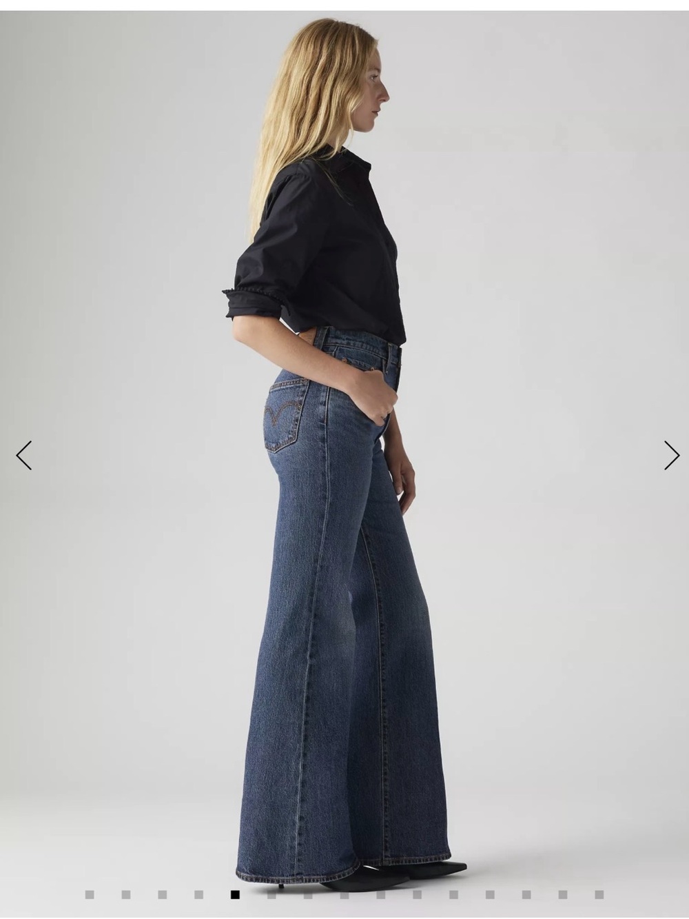 Levi Ribcage Bell Jeans - Picture 3 of 4